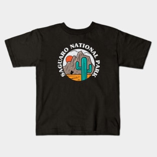 Retro Saguaro National Park Kids T-Shirt